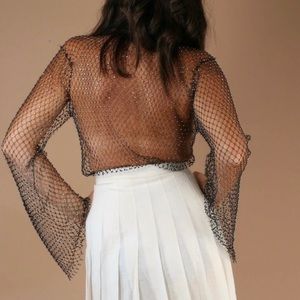 Princess Polly Crystal Mesh Top